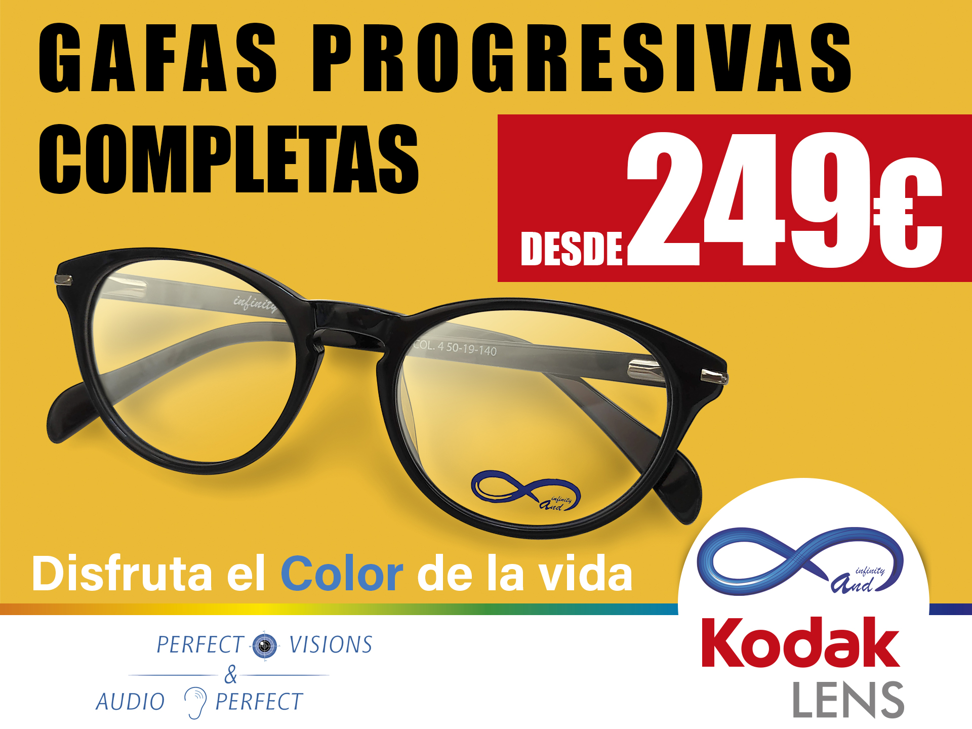 INFINITY AND® FIRMA UN ACUERDO CON LENTES PROGRESIVAS KODAK