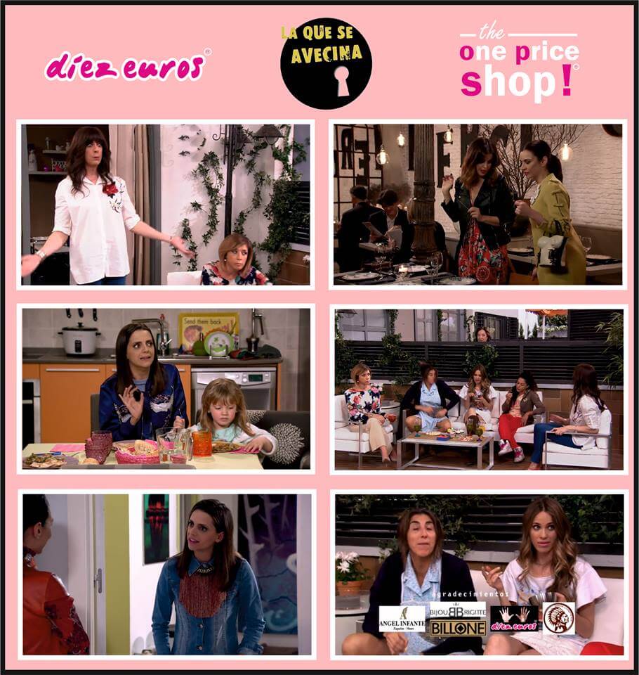 LA FRANQUICIA “DIEZ EUROS” VISTE A LAS ACTRICES DE LA EXITOSA SERIE DE TELEVISIÓN “LA QUE SE AVECINA”