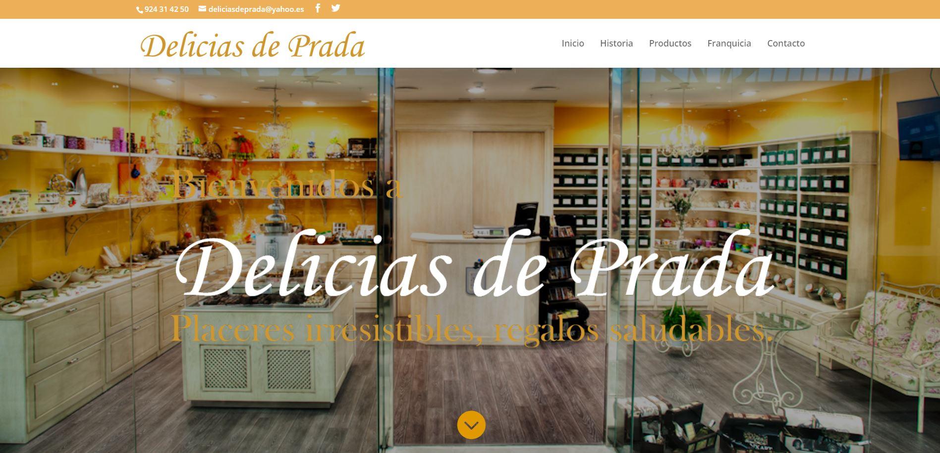 LA FRANQUICIA DELICIAS DE PRADA TIENE NUEVA PÁGINA WEB