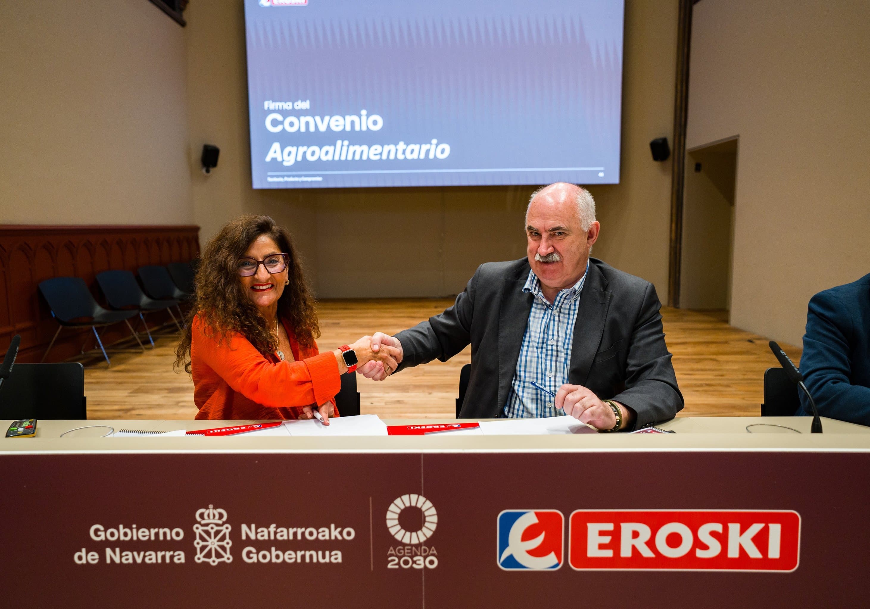 EROSKI y el Gobierno de Navarra unen fuerzas para impulsar la competitividad y el futuro del sector agroalimentario navarro