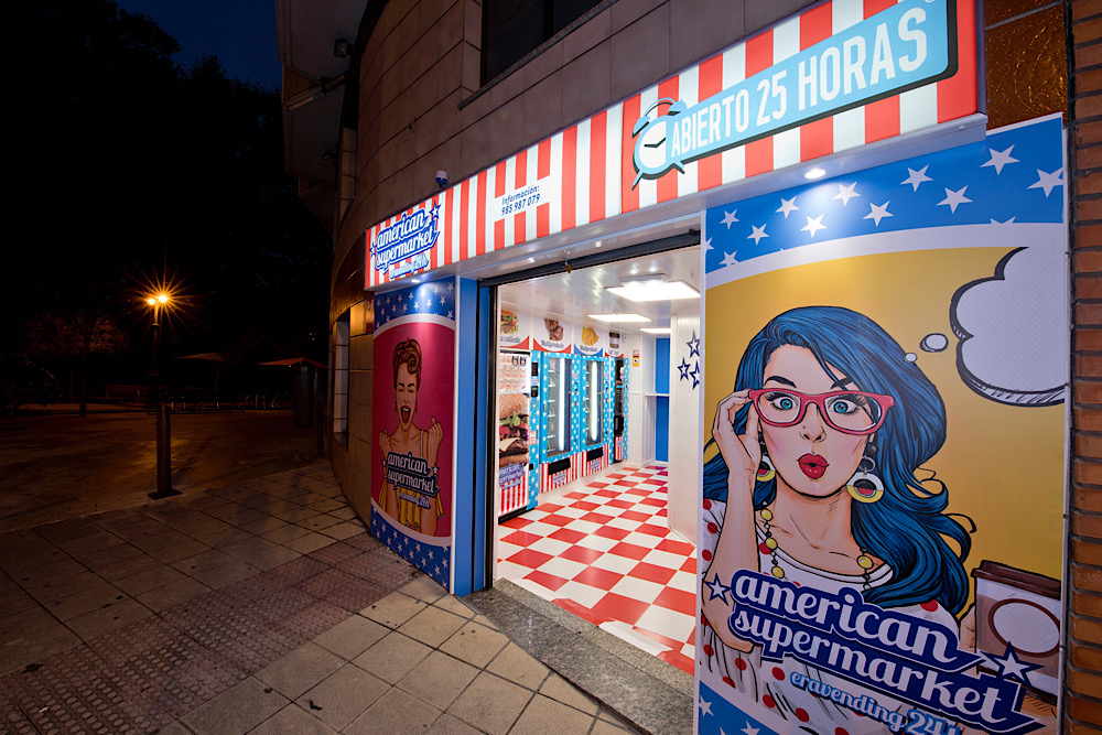 NUEVA APERTURA TIENDA AUTOMÁTICA AMERICAN SUPERMARKET 24H EN ÁVILES, PRINCIPADO DE ASTURIAS